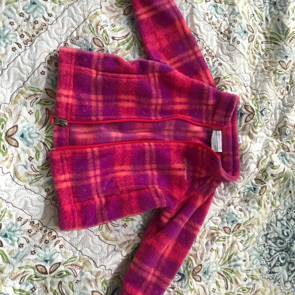 Pink Columbia Fleece Coat 6-12 months